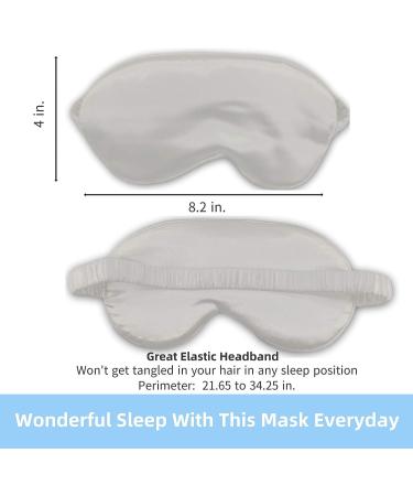 5-Piece Eye Mask for Sleeping Set with Headband, Scrunchies, Ear Plugs & Pouch - Pearl White - Buy Online on GoSupps.com