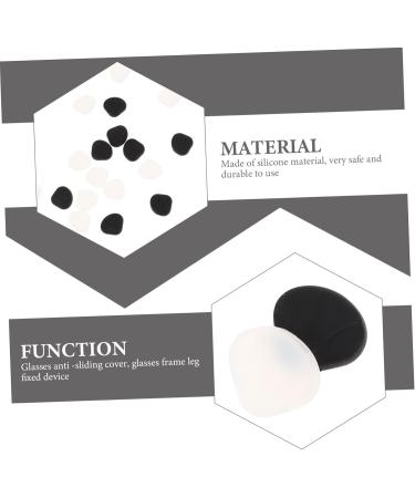 Housoutil 42 Pairs Slipproof Glasses Holders - Flexible Cushions for Glasses - White & Black Clips (3pcs) - Buy Online on GoSupps.com