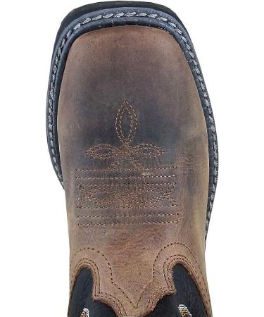 Smoky Mountain Boys' Stampede Western Boot - Brown/Black - Size 13 Little Kid - Buy Online on GoSupps.com