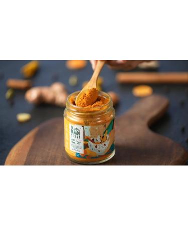 The Pahadi Story Turmeric Latte Mix 100gm 100% Natural Haldi Doodh Mix Immunity Booster Golden Milk Powder for Rainy and Winter Season - Buy Online on GoSupps.com
