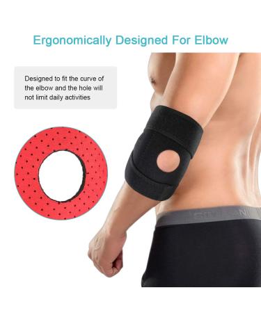 Tendonitis Elbow Brace with Two Stabilizers Neoprene Elbow Support Brace for Arm Protection Elbow Support - Buy Online on GoSupps.com