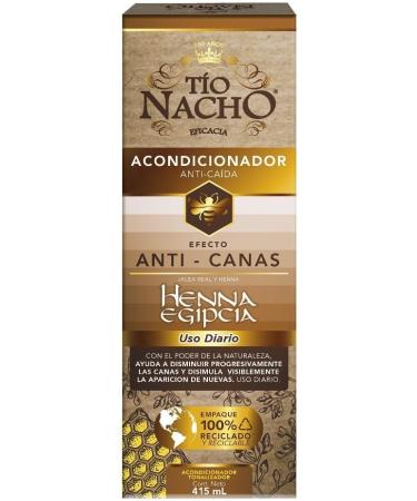 Tio Nacho Anti-Gray Hair Conditioner with Egyptian Henna - 14.03 Fl Oz | Anti-Hair Fall Treatment | International Shipping Available - Buy Online on GoSupps.com