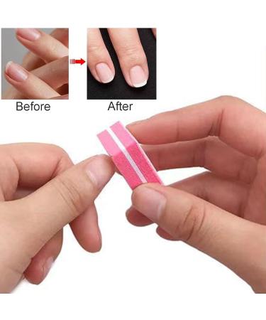 LuoshaPUCY 20 Pcs Nail Buffer Block Professional Nail Sanding Blocks for Gel Natural Nails Buffer Sanding Block Nail Art Tool for Salon Home Use (Pink) - Buy Online on GoSupps.com