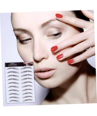 Beavorty 8 Pcs Eyebrow Stickers False Eyebrows Sticker Hair Artificial Eyebrow 4d Make up Transfer Stickers - Buy Online on GoSupps.com