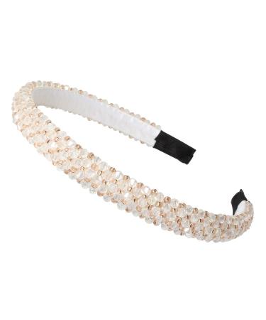 Cuizhiyu 2PK Crystal Beaded Headbands for Women and Girls - Non-Slip Shiny Hair Accessories - Buy Online on GoSupps.com