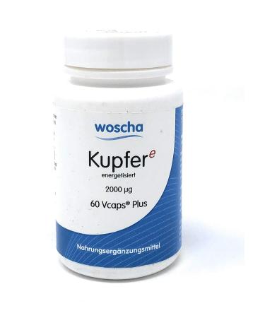woscha Copper E (energized) 2000mcg 60 Vcaps Plus (12g)