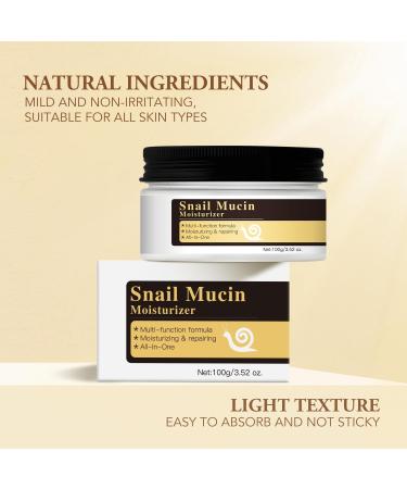 Korean Skincare Snail Cream - Hydrating Face Moisturiser for Women - Repair & Soothe Dry Skin with Snail Mucin Serum - Deep Moisture and Anti-Aging Effects - All in One Face Cream 3.53 oz/100g - Buy Online on GoSupps.com