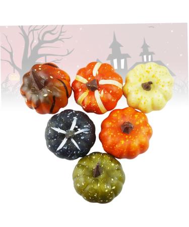 ABOOFAN 18 Pcs Statue Decor Flash Suit Artificial Mini Pumpkins Halloween Decor Painted Pumpkins Cat Jack o Lantern Pumkin Figure Pumpkin Decor Miniture Decoration Fake Fruit Set - Buy Online on GoSupps.com