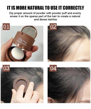 4G Hair Fluffy Powder Hairline Modified Repair Hair Cover Shadow Powder Natural Hair Makeup Concealer Trimming Loss L3B0 02 Light brown 4 g (Pack of 1) - Buy Online on GoSupps.com