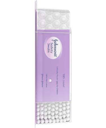 Johnson's Safety Ear Swabs for Babies and Children - Gentle Non-Chlorine Bleached Cotton - 370 ct (2 Packs) - Buy Online on GoSupps.com