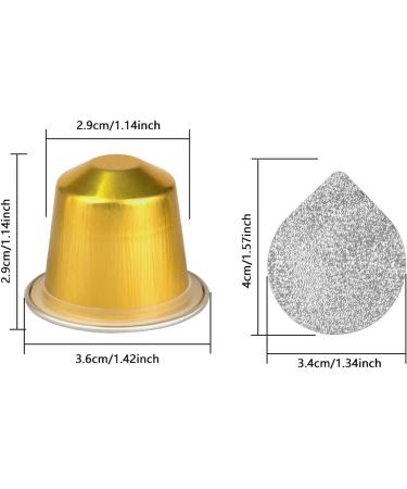  Fafeicy Fafeicy Coffee Capsules with Aluminum Film Lid for a Coffee Experience with 50 Pods and Accessories (GOLD) - Buy Online on GoSupps.com