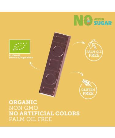  SUPER FUDGiO SUPER FUDGiO Organic Chocolate Bars | Organic & Sugar Free Candy | Vegan - Gluten Free | Sugar Free Chocolate Snack | 9 Pack - Buy Online on GoSupps.com
