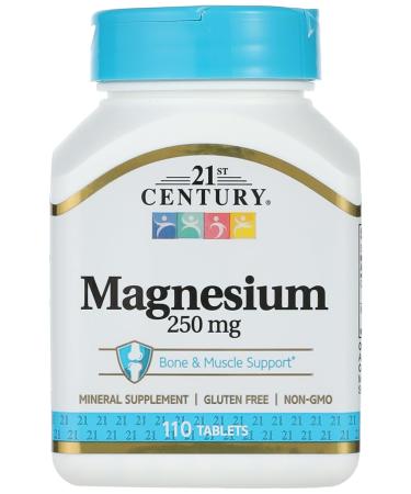 21st Century Magnesium 250 mg 110 Tablets
