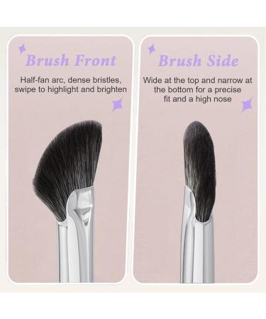 Nose Contour Brush Set | Angled Concealer Eyebrow and Highlighter Brushes for Flawless Contouring | International Shipping - Buy Online on GoSupps.com