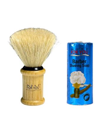 More for you shaving soap shaving soap stick 75 gr with razor brush - shaving cream - razor brush and shaving soap for classic wet shaving