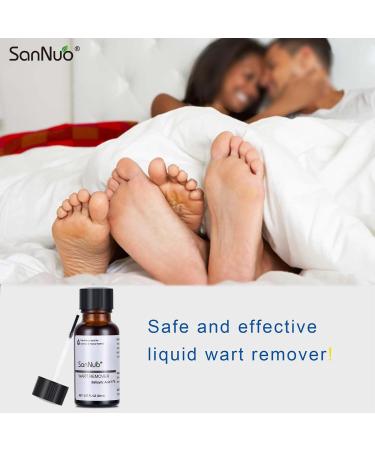 SANNUO Liquid Wart Remover for Common and Plantar Warts Fast Acting Gel Wart Remover Suitable for All Skin Types 0.67 FL OZ - Buy Online on GoSupps.com
