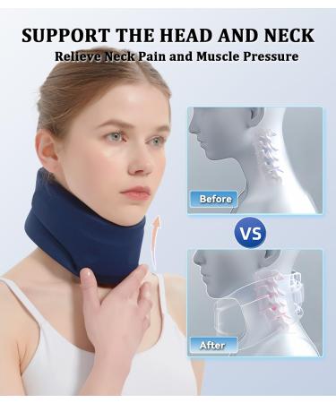Buy Medium Neck Brace Foam Cervical Collar - Soft Neck Support for Pain Relief & Spine Alignment | Ideal for Sleeping | Men & Women - Buy Online on GoSupps.com
