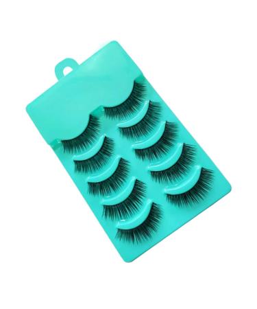 FRCOLOR Pink Business Card Holder 5 Pairs dramatic eyelashes magnetic eyelashes Thick False Eyelashes Cross False Eyelashes es False Lashes lashes natural false eyelashes extend fluffy 3d