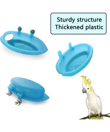 Mirrored Bird Bath for Small Parrots & Parakeets - Bathtub Shower Accessories 7.4x3.9x1.4inch - Buy Online on GoSupps.com