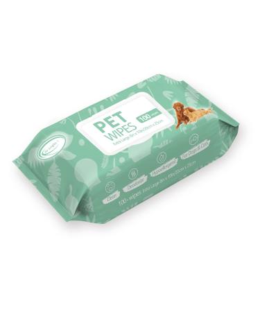 Air Jungles Pet Grooming Wipes for Dogs and Cats 100 Count, 8