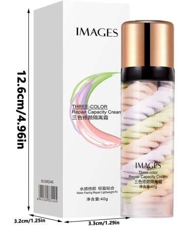  woyufen Tricolor Insulation Cream | Face Skin Tone Correct | 40g Moisturizing Face Tint Long Lasting Skin Tone Skin Tone Smooth - Buy Online on GoSupps.com