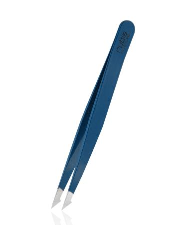 Rubis tweezers Evolution 2in1 - pointed weird and fine - splinter tweezers for ingrown hair and splinter - pluck eyebrows - blue