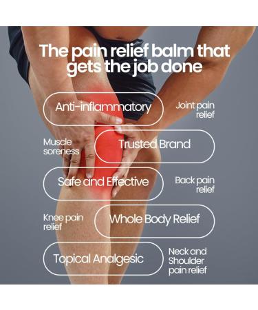 Aboniki Balm Pain Relief (1 Plastic Jar) - Fast and Long Lasting Comfort for Lower Back Knee Neck Shoulder Joint & Muscle Pain Relief - Buy Online on GoSupps.com