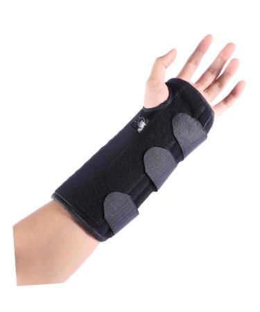 Buy Left Black Wrist Support Brace & Splint - Fixed Sleeve for Pain Relief | International Shipping Available - Buy Online on GoSupps.com