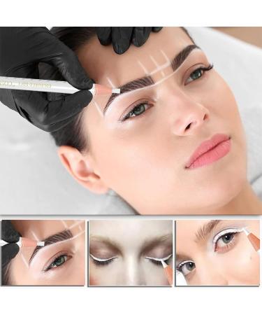  BAOSROY Waterproof Eyebrow Pencil 2PCS Microblading White Waterproof Eyebrow Pencils Permanent White Eyebrow Pencil Peel-Off Eye Brow Liners Marking Brow Pencils - Buy Online on GoSupps.com