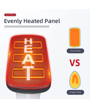 7x3.8 Heat Press Machine for T-Shirts, Shoes, Bags, Hats & HTV Vinyl Projects | Portable Iron Press for Heating Transfers - Red - Buy Online on GoSupps.com