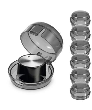 6 pieces stove child lock child lock stove rotary buttons stove protection button stove buttons child lock stove buttons oven fuse for children stove protection child rotary button (black) ...
