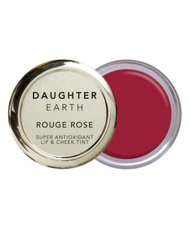 Daughter Earth Vegan Lip and Cheek Tint | Matte Natural Blush for Women | Lip Tint with Vitamin E | Nourishing Cheek Tint With UV Protection | Fights Free Radical Damage | Non-Toxic Skin Care | 4.5 gm Rouge Rose