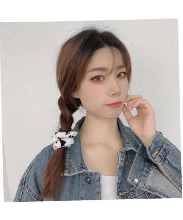 Froiny Cow Pattern Hair Ring Scrunchie - Stylish Elastic Hair Tie for Women & Girls | Trendy Accessories - Buy Online on GoSupps.com