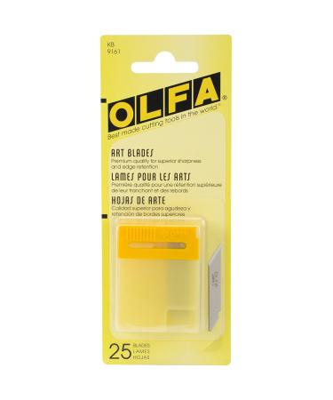 OLFA KB - Pack of 25 silver artistic cutting knives Blades KB 25 pieces for AK-1