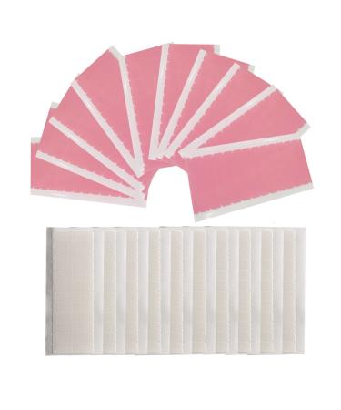 Hair Extension Tape Tabs - 240 Pcs Double Sided Adhesive Human Hair Tape Waterproof Wig Tape and Toupee Tape for Replacement (White+Pink 4 x 0.8 cm)