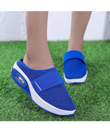 Hopomart Women's Air Cushion Slip-On Walking Shoes - Orthopedic Diabetic Shoes for Swollen Feet - Size 8.5 Black - Buy Online on GoSupps.com