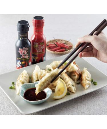 Samyang Buldak Sauce Hot Sauce Variety Set - Buldak Ramen Carbonara Hot Sauce Piquante Hot Chicken Flavor x2 Spicy (3 x 200g) - Fire Noodles Challenge - Buy Online on GoSupps.com