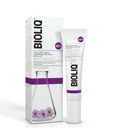 45+ Firming and Smoothing Eye and Mouth Cream - Anti Aging Cream Reduces Wrinkles Dark Circles and Signs of Fatigue - With Cherry Blossom Extract and Hesperidin for Revitalized Skin - 15ml