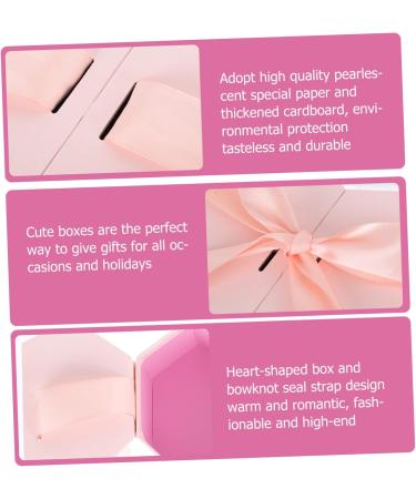 SKISUNO Candy Bag 1pc Love Box Bridesmaid Boxes Flower Heart Shape Case Piggy Bank Romantic Child 1 count (Pack of 1) Pink - Buy Online on GoSupps.com