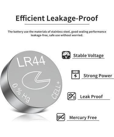 LR44 Batteries 10 Pcs 1.5V AG13 Button Cell Battery (Replaces: LR44 CR44 SR44 357 SR44W A76 PX76 675 1166a LR44H V13GA L1154 RW82B EPX76 SR44SW 303 SR44 S303 S357 SP303 SR44SW) - Buy Online on GoSupps.com