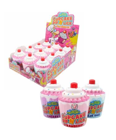 Crazy Candy Factory Cupcake Dip N Lick 40g - Flavour lollipops | Pick Any Number of Packs
