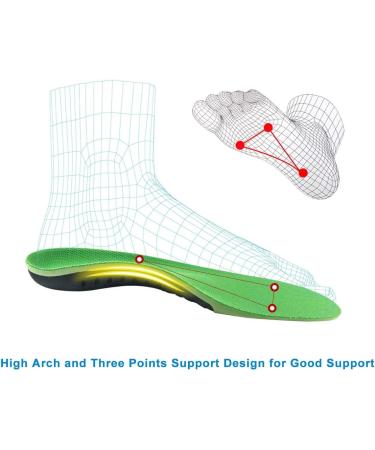 VSUDO Plantar Fasciitis Insoles - High Arch Support Orthotic Inserts for Men or Women - XL (M 13-15) - Buy Online on GoSupps.com
