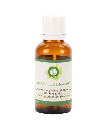 R V Essential Pure Mehendi (Henna) Oil 30ml (1.01oz)- (100% Pure and Natural) 30ml (1.01 Ounce)