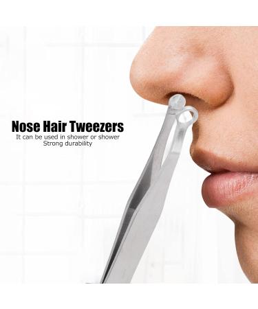 Nose Hair Clips 2 Pack - Waterproof Easy & Painless Stainless Steel Design for Safe Grooming - Buy Online on GoSupps.com