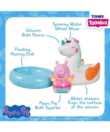 TOMY Toomies Peppa Pig Peppa's Unicorn Bath Float - Fun Water Play Toy for Babies & Toddlers | Suitable for 18 Months+ - Buy Online on GoSupps.com