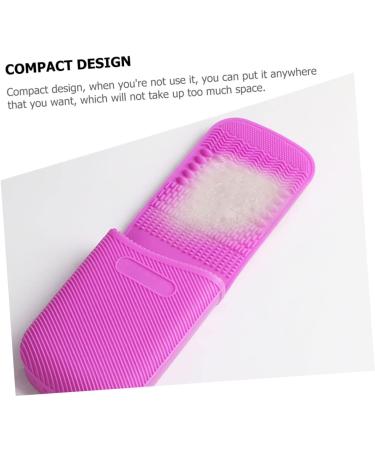 Ipetboom Makeup Brush Pad Cosmetic Brush Cleaner Pad Makeups Tool Clean Supplies Osmetic Brush Washing Tool Makeup Brush Clean Mat Brush Cleaning Mat Silica Gel Multifunction - Buy Online on GoSupps.com