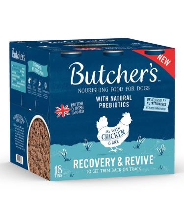 Butcher's Recovery & Revive Wet Adult Dog Food Chicken & Rice 18x390g Cans