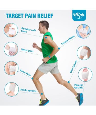 Buy Hilph K hlpads Reusable Gel | Multifunctional Heat & Cold Therapy Packs for Sports Injuries | Velcro Fasteners | Perfect for Wrist Knee & Ankle Large & Small Sizes - Buy Online on GoSupps.com