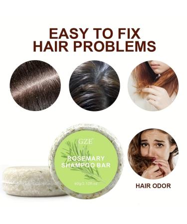 Rosemary Shampoo Bar for Volume & Thick Hair Growth | Strengthen Thinning Hair | Sulfate Silicone & Paraben-Free Solid Shampoo Soap - Buy Online on GoSupps.com