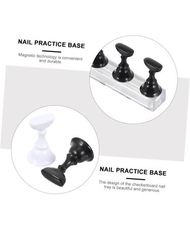 minkissy 2 Sets Nail Holder Professional Manicure Set Professional Manicure Kit Nail Art Practice Stand Nail Art Display Stand Crystal Display Stand Nail Practice Stand Nail Stand Metal 2.4X1.4X1.4CM Assorted Color 1 - Buy Online on GoSupps.com